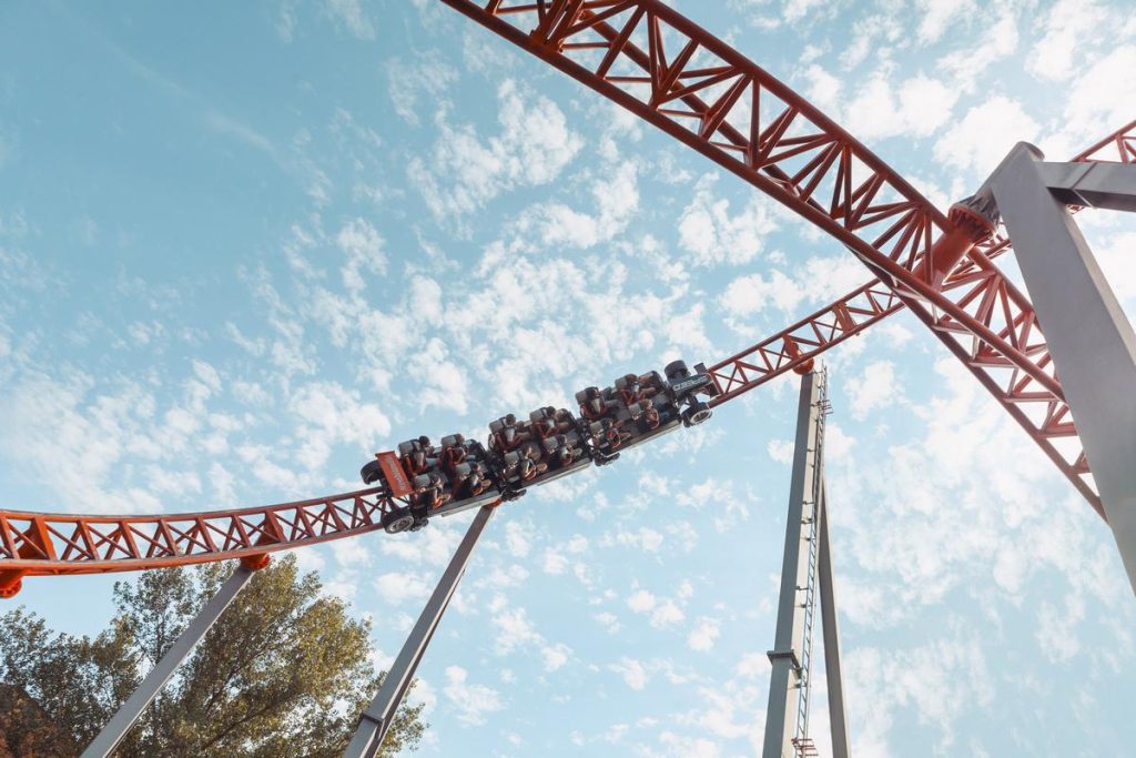 Montagne russe iSpeed del parco divertimenti Mirabilandia vicino Ravenna - Riviera Romagnola